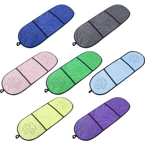 6 Colors Pet Drying Towel Blanket Bathrobe Pet Dog Bath Towel Ultra-absorbent Microfiber Soft Towel for Small Medium Large Dog
