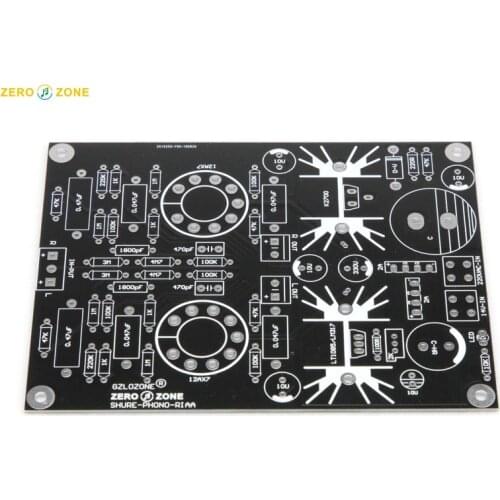 Free shipping GZLOZONE Shuer circuit tube phono amplifier PCB (MM singer)