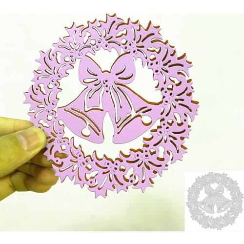 Big Christmas Bell Scrapbooking Cutting Dies Embossed Knife Punch Template for DIY Paper Album Photo Cards Making Dies Cut Die