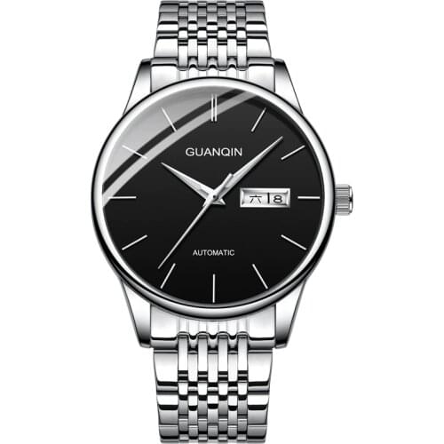 GUANQIN GJ16217 Men Mechanical Sapphire Watches 50ATM Waterproof Automatic Wristwatch Week Date Clock With Tool Box Dropshipping