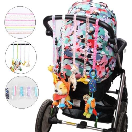 Baby Toys Teether Pacifier Chain Strap Holder Belt Anti-drop Hanger Belt Holder Saver Fixed for Baby Stroller Accessories