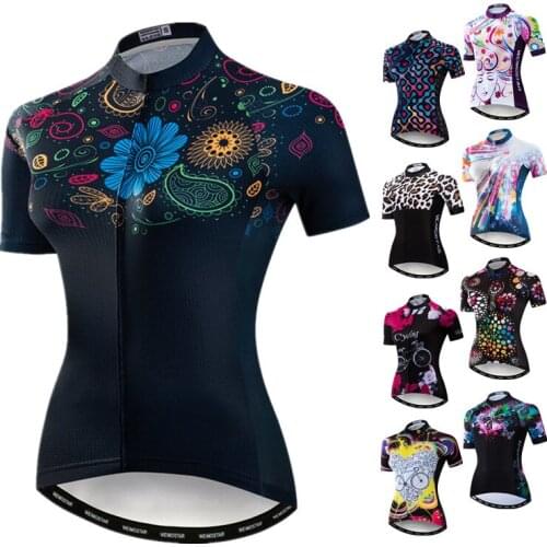 Weimostar Breathable Cycling Jersey 2021 Pro Team Womens Mountain Bike Clothing Summer MTB Bike Jersey Tops Road Bicycle Shirt