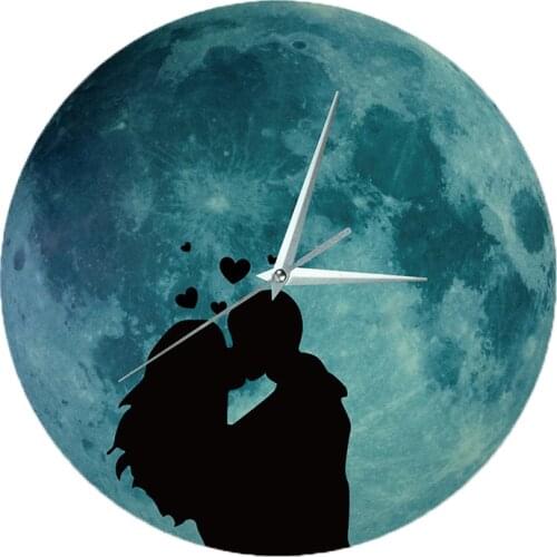 Funlife Creative Wall Clock Owl Tree Wall Clock Luminous Moon Clock Luminous Waterproof Wall Clock Acrylic Clock