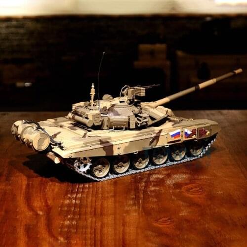 2.4G Heng long 1/16 Scale TK7.0 Upgraded Russia T90 RTR RC Tank 3938 Metal Tracks TH17849