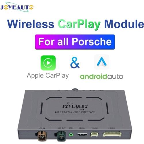JoyeAuto for Porsche 911 991 Cayenne Macan Panamera Bosxter Cayman 2010-2018 Wireless Apple Carplay Android Auto Mirrorlink Box