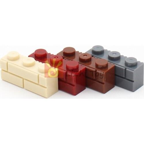Moc Brick, Modified 1 x 3 with Masonry Profile (Brick Profile) Wall DIY Building Enlighten Block Bricks