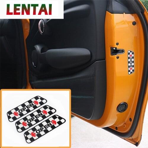 LENTAI For Skoda octavia a7 a5 2 rapid fabia superb Lada granta vesta Land Rover Auto Car Reflective Door Open Warning Stickers