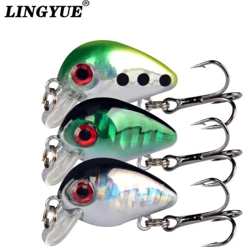 Low price good quality 1 pcs mini crank fishing bait crankbait artificial wobbler japan