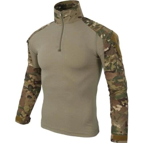 US Army Tactical Military Uniform Airsoft Camouflage Combat-Proven Shirts Rapid Assault Long Sleeve Shirt Battle Strike