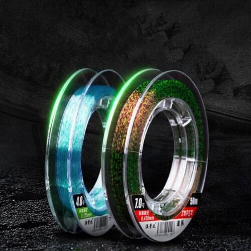 Invisible Nylon Fishing Wire Fluorocarbon Coated Spotted Fishing Line Strong Wear Resistant Fishing Monofilament Line X95G