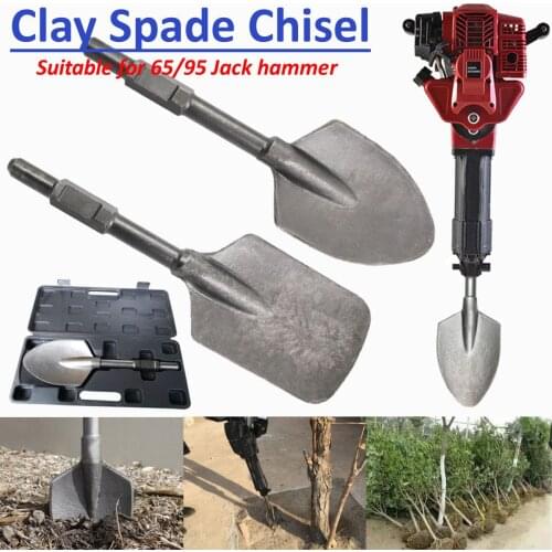 Jackhammer Breaker Clay Spade Cutter Chisel Extra Wide Square-Tipped Jack Hammer