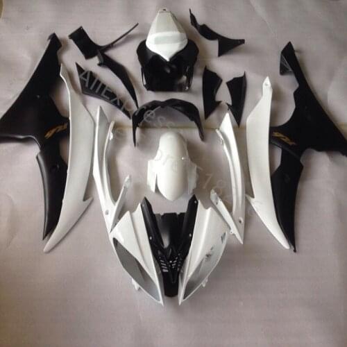 Fit For Yamaha YZFR6 08 09 10 11 12 14 white black Fairing kit YZF R6 2008 2014 YZF600 Motorcycle Bodywork Fairing