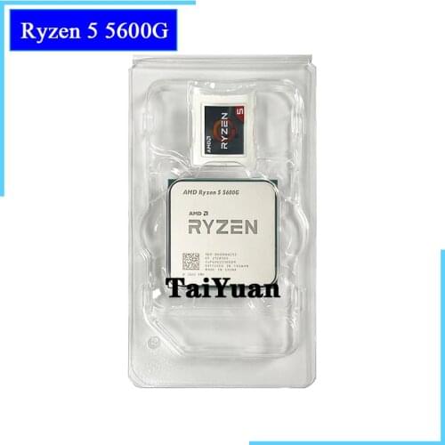AMD Ryzen 5 5600G R5 5600G 3.9GHz Six-Core Twelve-Thread 65W CPU Processor L3=16M 100-000000252 Socket AM4 new but no fan