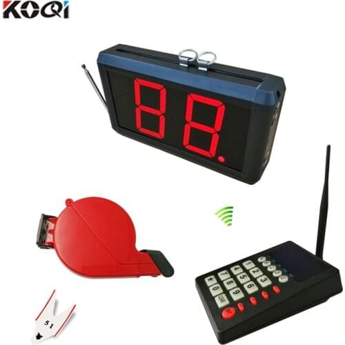 Simple Queue management System Wireless number waiting calling machine for Hospital Restaurant