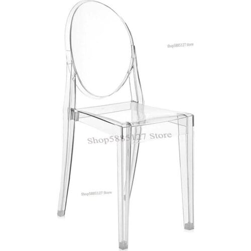 European-style Transparent Chair Acrylic Dining Chair Pc Devil Chair Ghost Chair Dressing Chair Home Outdoor Dining Chair