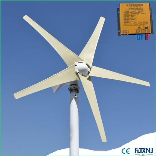 Start-up wind speed 2m 400W Horizontal Wind Turbine Max 460W wind generator with 12v 24v AUTO MPPT for home use
