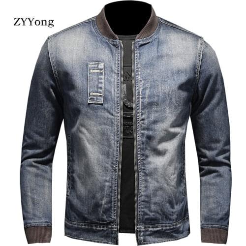 ZYYong Men's Denim Parkas