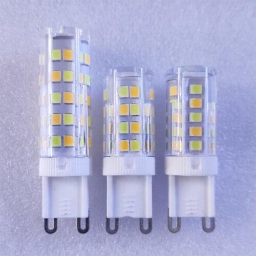 10pcs LED Dimmable Bulb G9 Three color Dual Color Mixed 3000K 4000K 6000K Chandelier Pendant Crystal Wall Light Bulb 220V