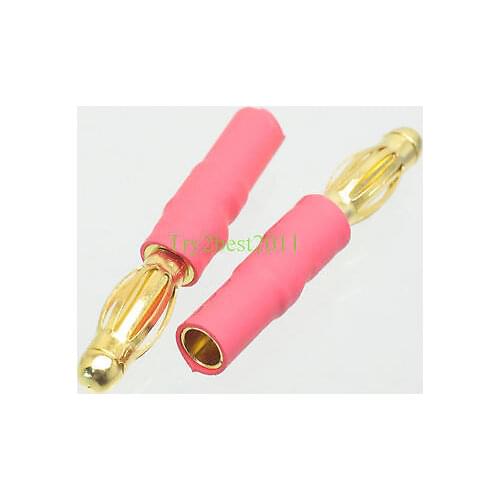 2pcs No Wires 4MM Male to 3.5MM Female Bullet Plug Adapter for ESC / Motor Wires