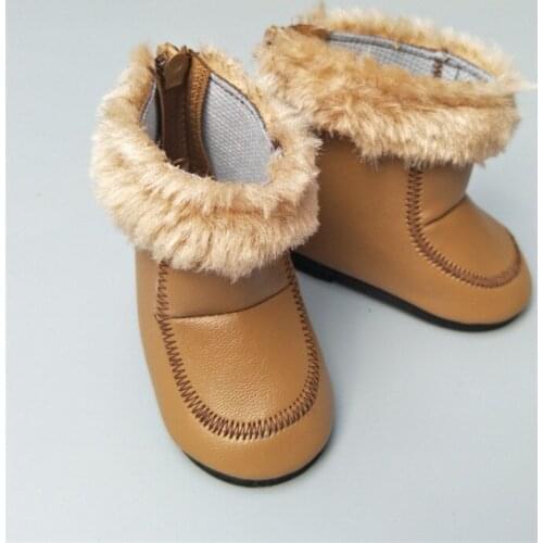 2019 New Leather black Shoes, Suitable For 43 cm z and 18inch american doll is The Best Gift for Childrens birthday