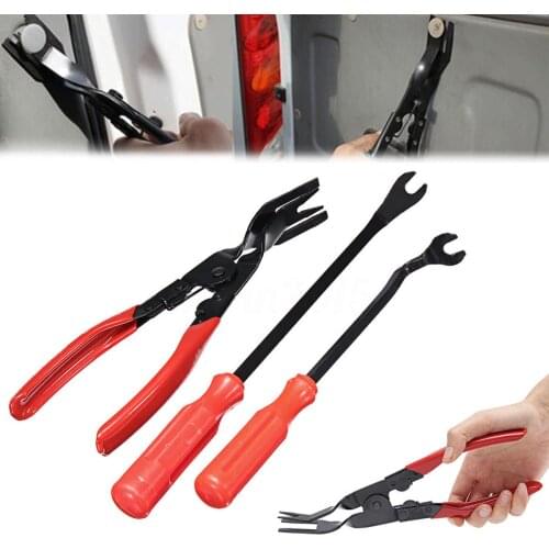 3pcs/set New Car Door Trim Clip Plier & Fastener Remover Puller Repair Tool Kit Set