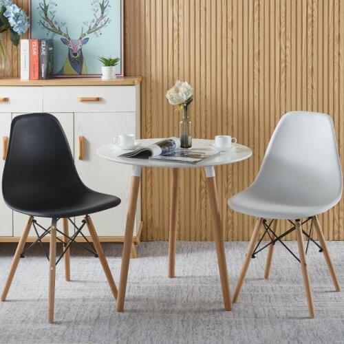 4pcs / Set Dining Chairs With Wooden Legs Modern Nordic Design Multiple Colours High-quality Dining Room Furniture Chairs