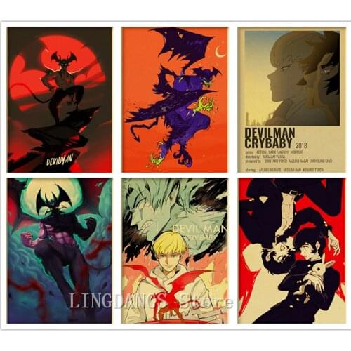 5d Diy Full Drill Diamond Painting Anime Poster Devilman Crybaby Cross Stitch Diamond Mosaic Embroidery Art Set Home Decor Gift