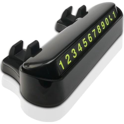 Car Temporary Parking Card Phone Holder Number Card Plate Hide Car Parking Number Plate Car Sticker Stop for Auto Products