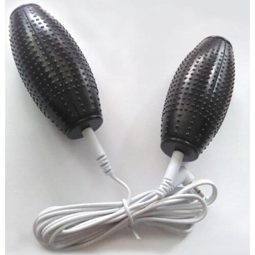 2pcs/lot hand shock conductive rods for TENS EMS Hands Electrode for digital therapy sexy massager stimulator + connecting cable