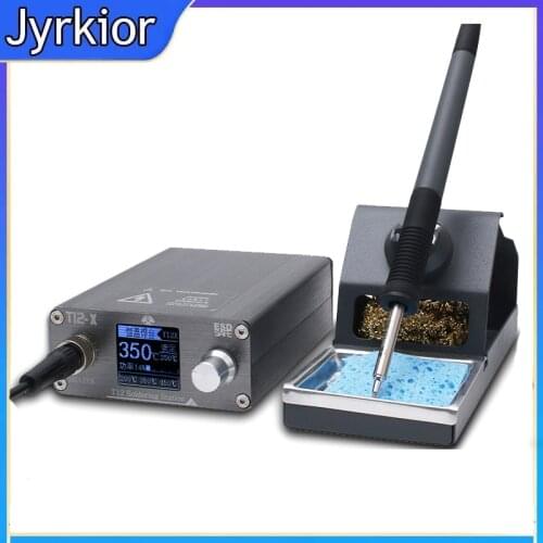 Jyrkior T12-D Adjustable Temperature Electric Soldering Iron For Mobile Phone Flying Line Electronic Repair Welding Tools