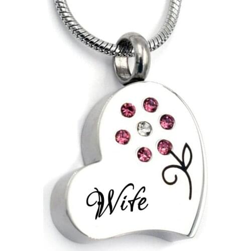 Crystal Flower Keepsake Urn Necklace for Ashes - Memorials Urn pendant - Funeral Necklace for Ashes Cremation Keepsake for Women