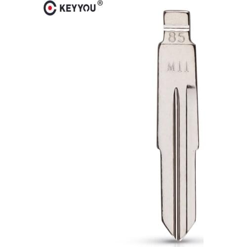 KEYYOU Type #85 Metal Blank Uncut Flip Folding KD Replacement Remote Car Key Blade For Chery Original Blade M11 NO.85 Key Blade