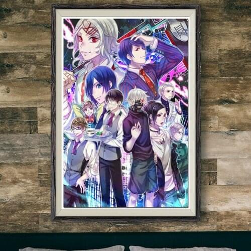 247 Tokyo Ghoul Comic Anime Wall Silk Cloth Poster Art Decoration Gift