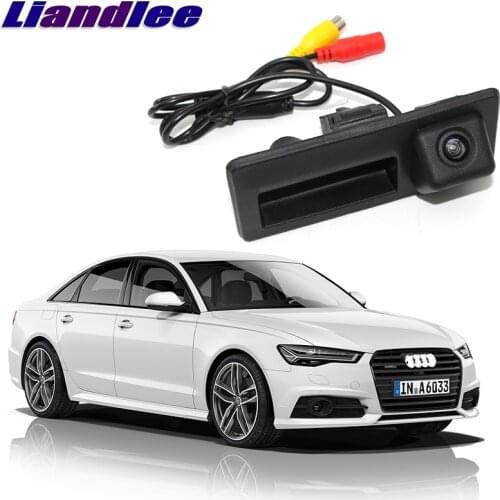 LiandLee Car Trunk Handle Rear View Reversing Parking Camera For Audi A6 C7 4G 2011~2018