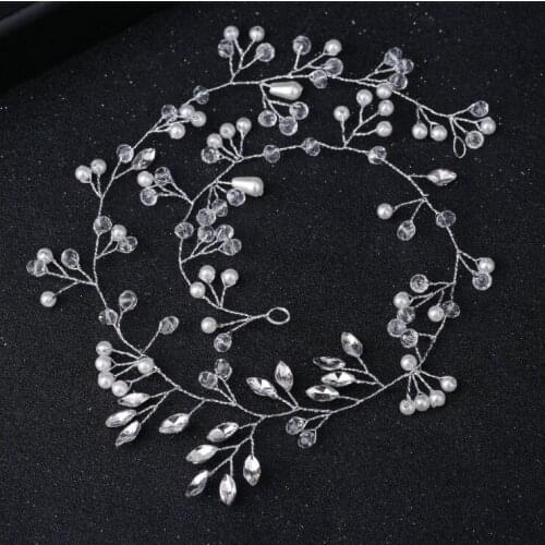 Fashion Simple Crystal Headbands Handmade Rhinestone Hair Jewelry For Women Bridal Headpiece Wedding Hair Ornaments