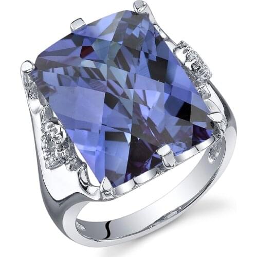 Fashon Jewelry Big Princess Cut Purple Zircon Rings for Wedding Engagement Set Gifts