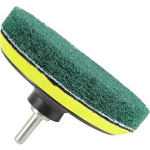 6pcs Electric Drill Brush Scrubber Cleaning Kit 4 Inch Scouring Pad Nylon Brushes Power Drill For For Bathroom Toliet Cleaning