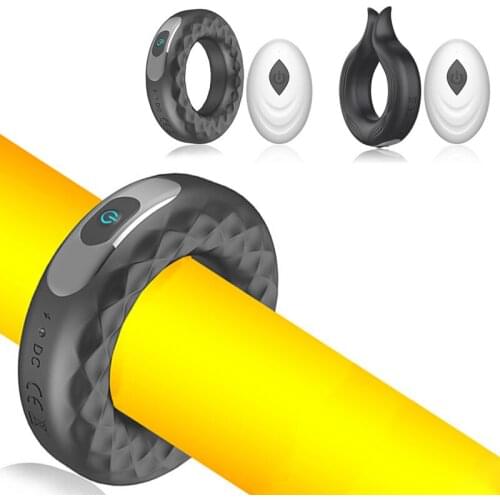 New Cock Ring Vibrators 10 Speeds Penis Ring Massager G Spot Vibrator Penis Clitoral Stimulation Adult Sex Toys For Man Couples