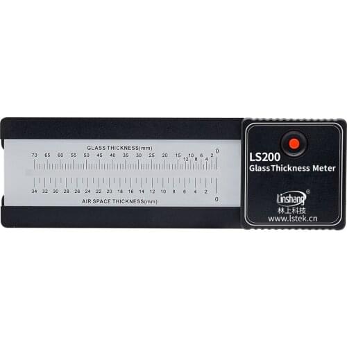 New LS200 Portable Laser Glass Thickness Gauge Single Side Measure Insulated Double Triple Pane Glass Air Space Thickness Meter