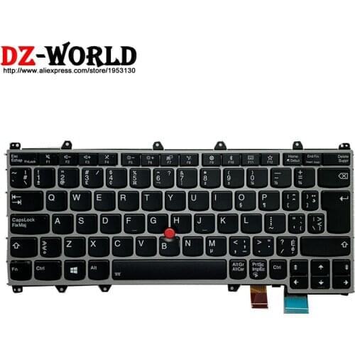 New Original CFR Canadian French Backlit Keyboard for Lenovo Thinkpad Yoga 370 Laptop 01EN383 01EN465