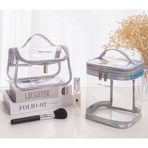 Transparent Womens Cosmetic Bag Makeup Toiletry Bags Large-capacity Wash Case Make Up Organizer Portable Travel Storage Pouch