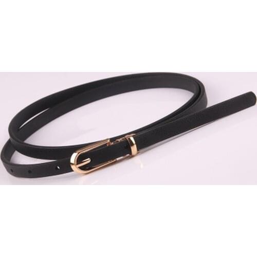 Women Faux Leather Belts Candy Color Thin Skinny Waistband Adjustable Belt Women Dress Strap Cinturon Mujer Cinto Feminino