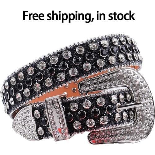 Hot Sales Luxury Strap Diamond Belt Quality Studded Belts For Women Fashion Designer leather Strap Men Waistband Cinto Feminino