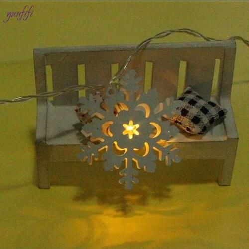 Christmas Iron lighting accessories Ornament White Plastic Christmas Snowflake Tree Window Christmas Decorations For Home