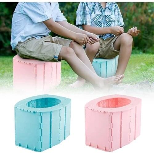 High quality Portable Folding Toilet Foldable Toilet Potty Convenience Bucket Toilet for Camping Hiking Travel