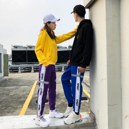 Hip Hop Women Casual Trousers Black Loose Streetwear Pants High Waist Pockets Trousers Female Plus Size Sport Pants 5XL