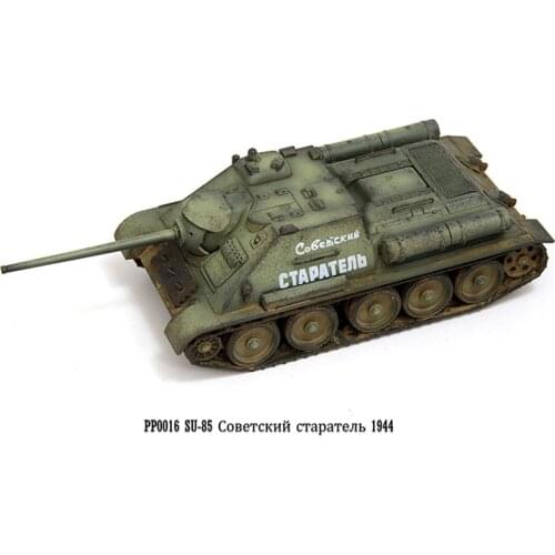 1:72 Scale PP0016 Su85 Artillery Vehicle SU-85 Soviet Reconnaissance Tank Model Toy for Collection Gift Collectible Display