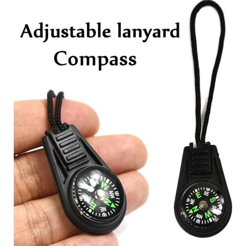 1PCS Mini Portable Lanyard Compass Outdoor Hiking Survival Camping Navigator Tool Pocket Climbing Equipment Compass