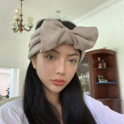 1PC 2020 NEW Lovely Wide-brimmed Womens Head Bands Girls Hair Bands Bow knot Hair Accessories Knit Headgear