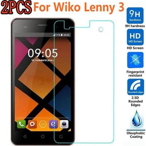 2PCS Tempered Glass For WIKO LENNY 3 Protective Film 9H Screen Protector Explosion-proof For Wiko Lenny 3 dassh X2 K-Kool